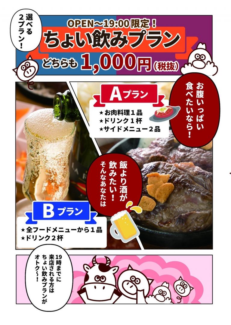 ちょい飲みプラン Beef Kitchen Stand 蒲田店